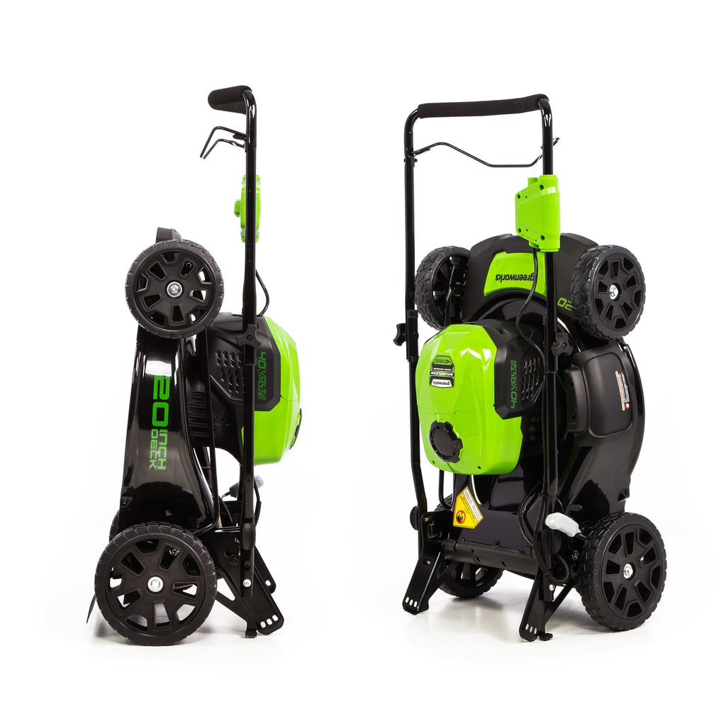 Greenworks 40V 20" Brushless Push Lawn Mower with 4.0 Ah Battery & Quick Charger 2516302VT