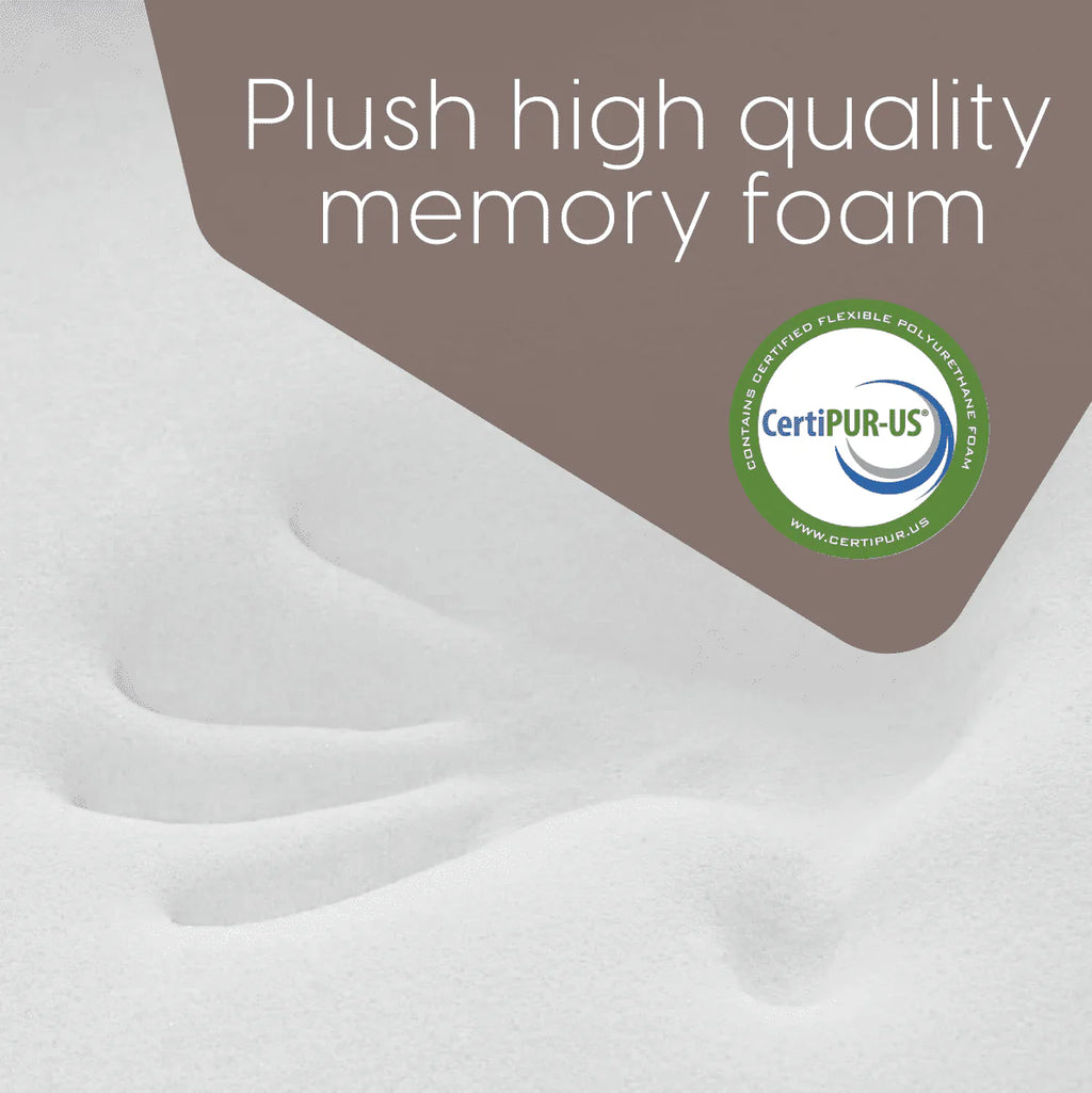 Dual Sided Premium Memory Foam Tri Folding Mattress, Waterproof Washable Cover, Size: Cot 75"x31"x6