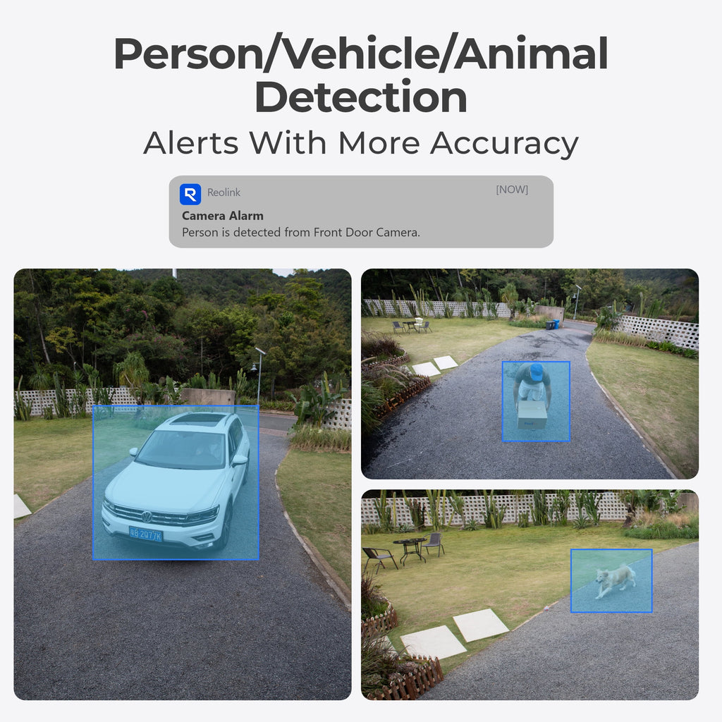 Reolink 4K 8CH Outdoor PoE Camera System,4Pcs 8MP Video Security Camera Smart Person/Vehicle Motion Detection,24/7 Recording