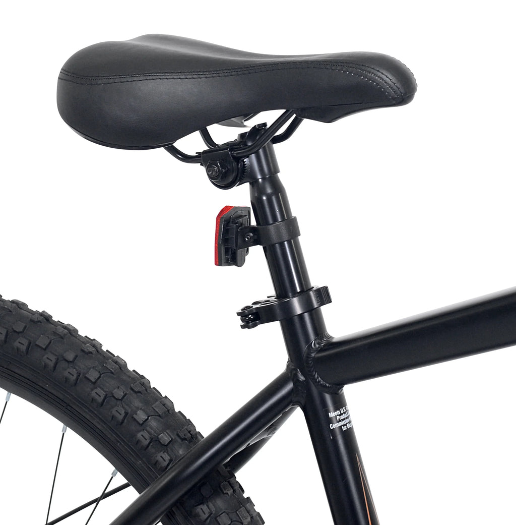 Ozark Trail 27.5" Vibe Mountain Bicycle, Small Frame, Fits Riders 5'0" - 5'6", Black, Adult, Unisex
