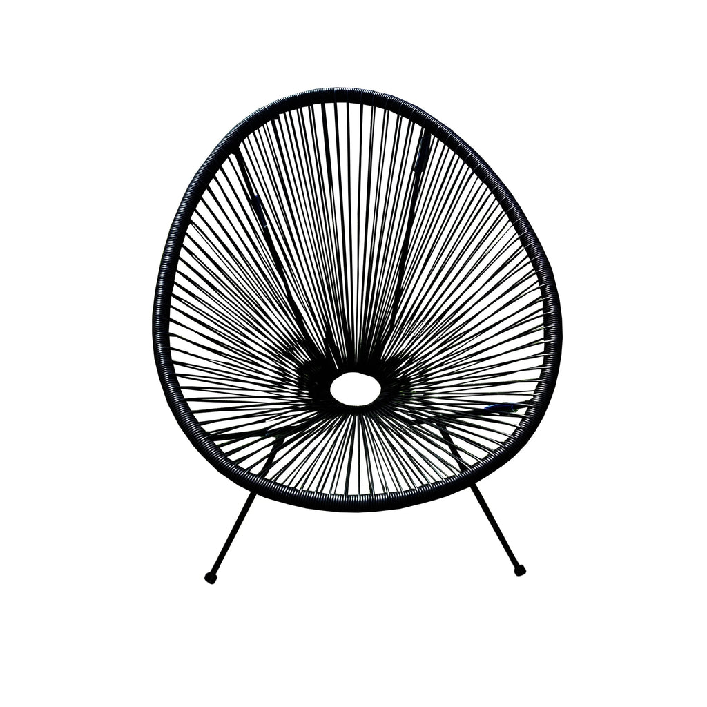 HighlanderHome Water-resistant Retro-modern Outdoor Acapulco Chair White