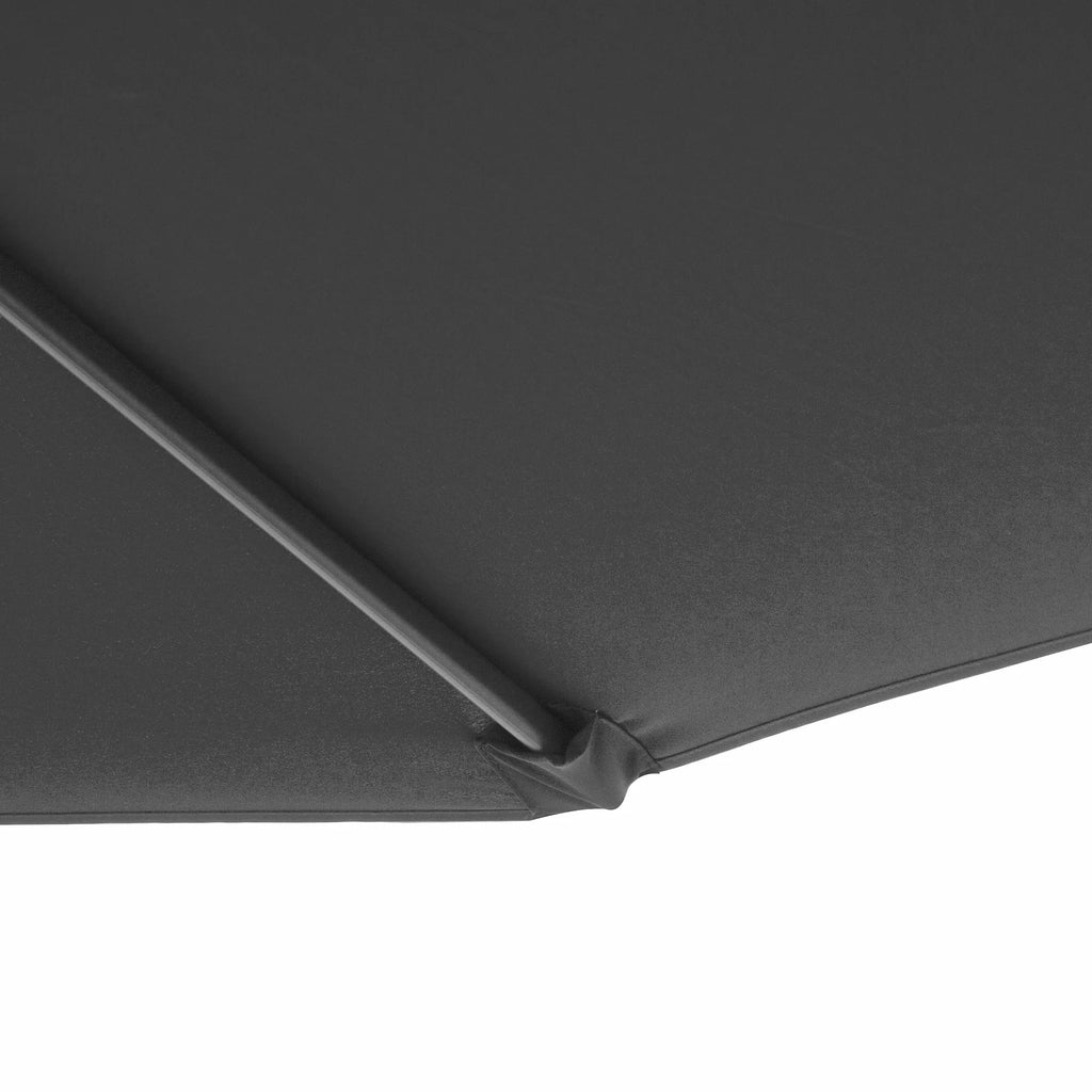 Outsunny 10' Cantilever Hanging Tilt Offset Patio Umbrella with UV & Water Fighting Material and Cross Base (Weight Not Included), Gray