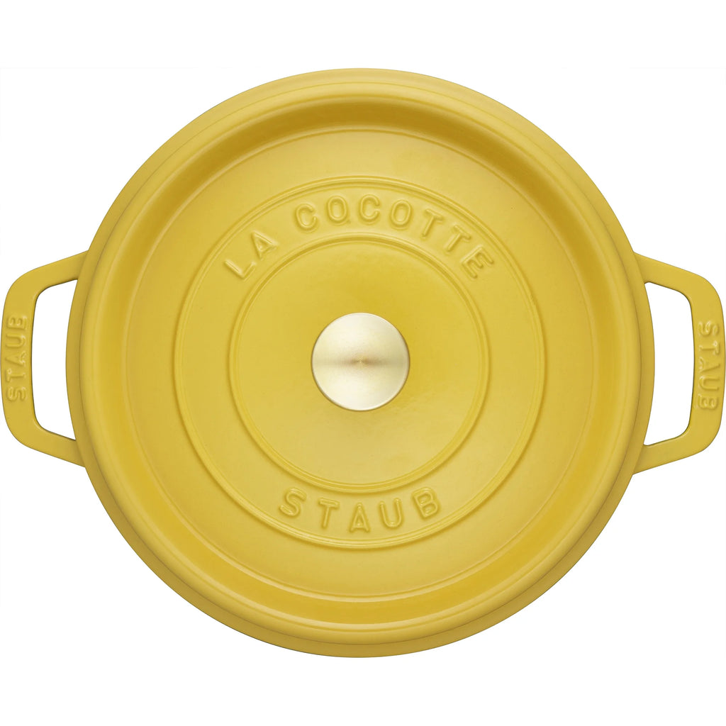 Staub Cast Iron 4-qt Round Cocotte - Matte Black