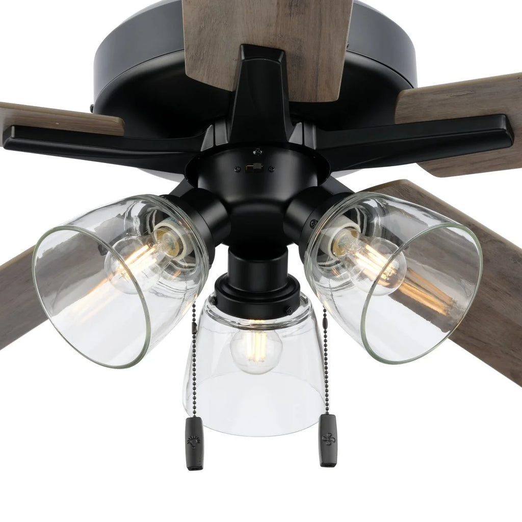 Better Homes & Gardens 52" Bronze Transitional Ceiling Fan, 5 Reversible Blades, 3 LED Bulbs Included