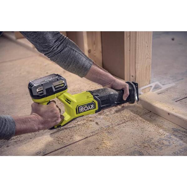 ONE+ HP 18V Brushless Cordless Reciprocating Saw Kit with 4.0 Ah HIGH PERFORMANCE Battery and Charger