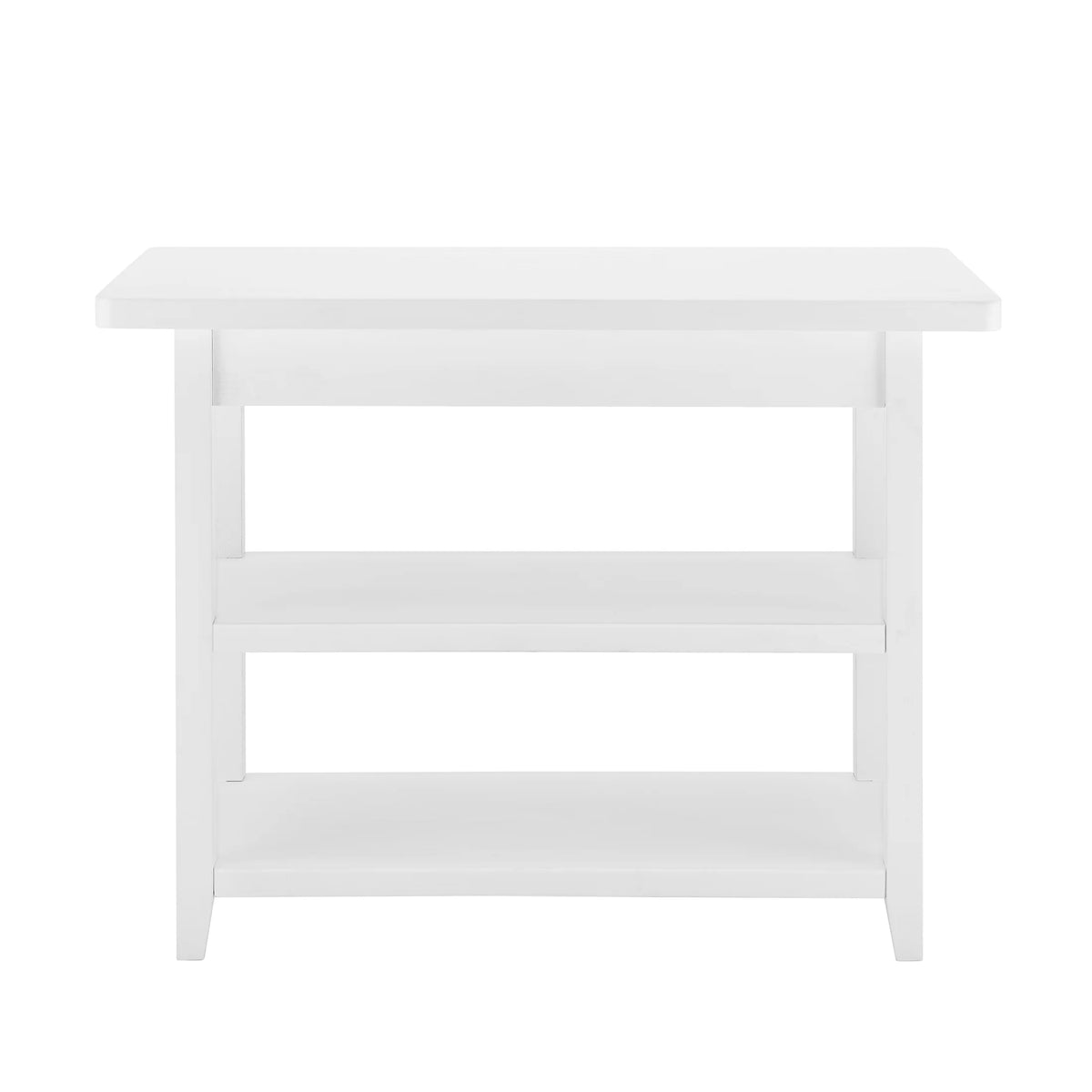 Better Homes & Gardens Reading Wood Kitchen Island with 2 Shelves and Drawers, Walnut Color