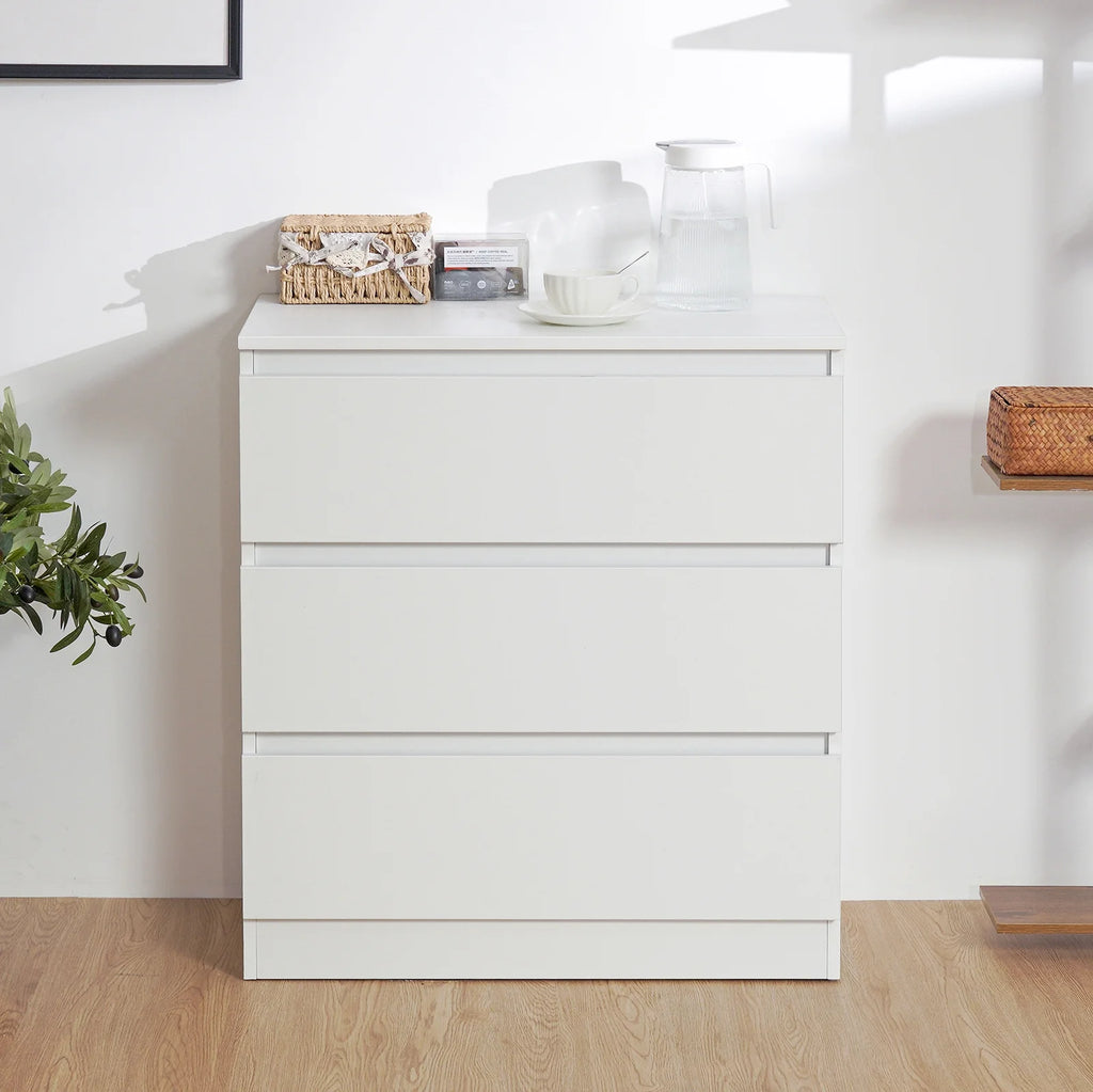 Hommpa White Dresser for Bedroom, 3 Drawers dresser for closet, Small Chests of Drawers for Adult, 30" Tall Nightstand Wood Storage Cabinet for Living Room, Hallway, Entryway