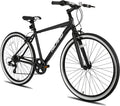 Hiland Hybrid Bike, Shimano Drivetrain 7 Speeds, 700C Wheels for Men Women Ladies Commuter Bike City Bike