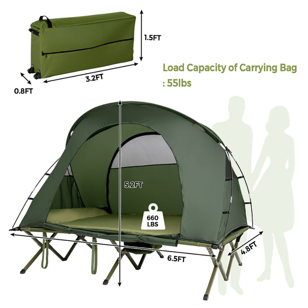 Kadyn Tent, Waterproof Tents,Camping Hiking Tents,2-Person Outdoor Camping Tent with External Cover-Green