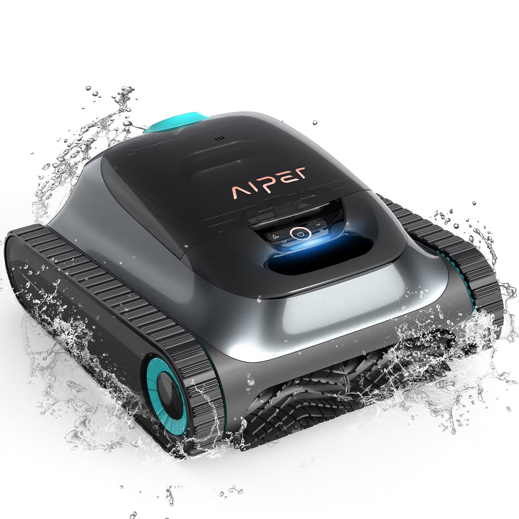 AIPER Scuba N1 Robotic Pool Vacuum Cleaner, Cordless, 2 Extra Brushes, For Inground Pools