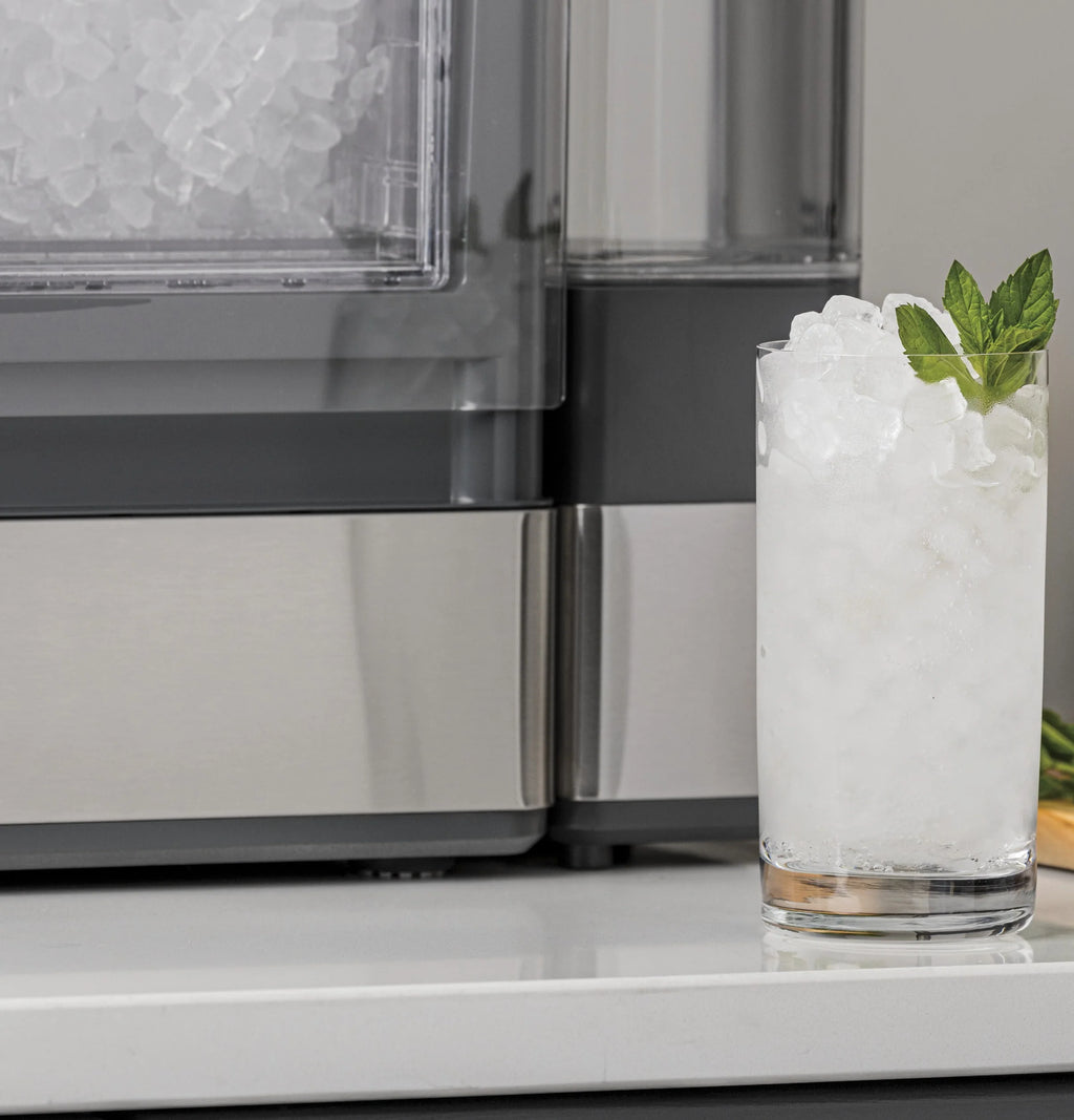 GE Profile Opal Nugget Ice Maker with Side Tank, Countertop Icemaker, Stainless Steel