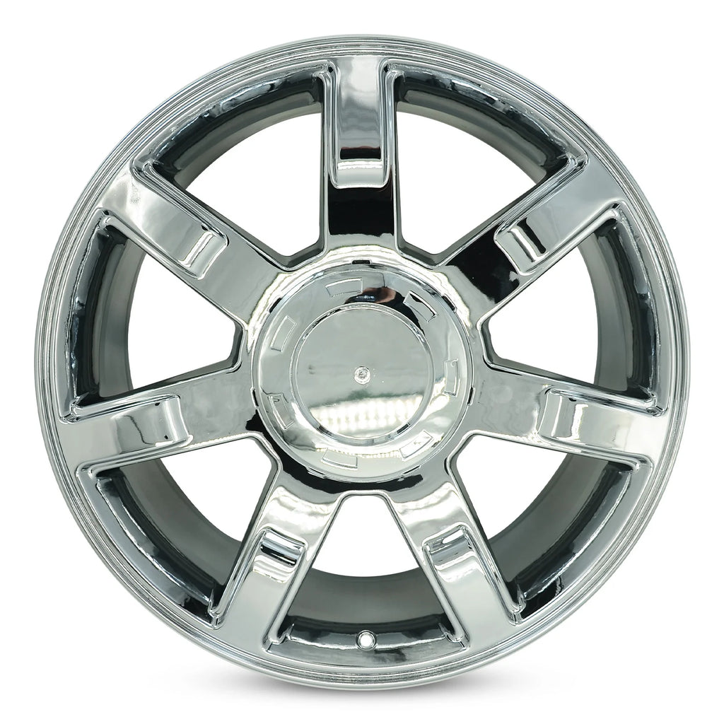 Set of 4 New 22" 22x9 Chrome Alloy Wheels for 2007-2014 Cadillac Escalade ESV EXT OEM Design Replacement Rim