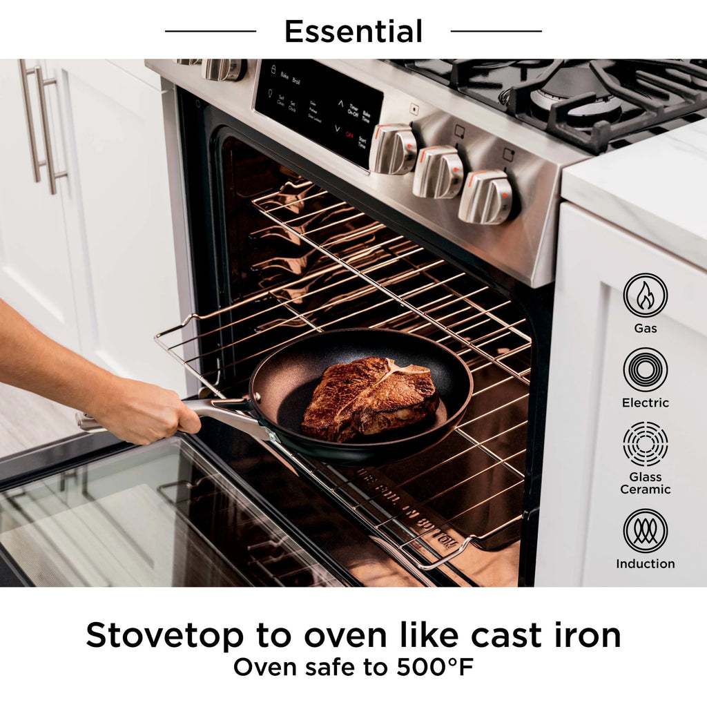 Ninja Foodi NeverStick Essential 12" Fry Pan, Black