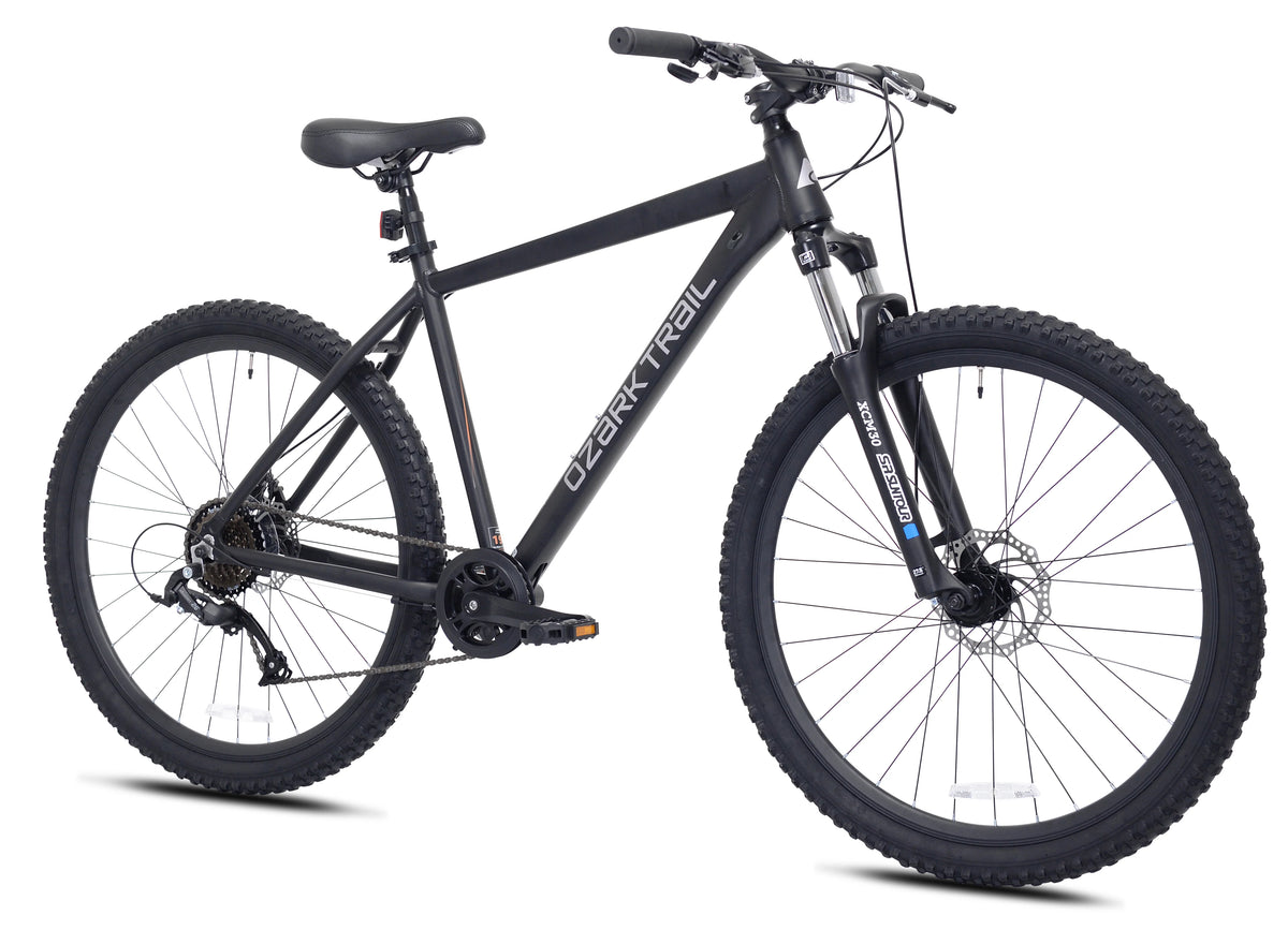 Ozark Trail 27.5" Vibe Mountain Bicycle, Small Frame, Fits Riders 5'0" - 5'6", Black, Adult, Unisex