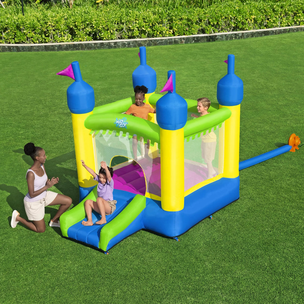 H2OGO! Castletopia Inflatable Bounce House with Slide and Blower, Indoor/Outdoor, Ages 3+