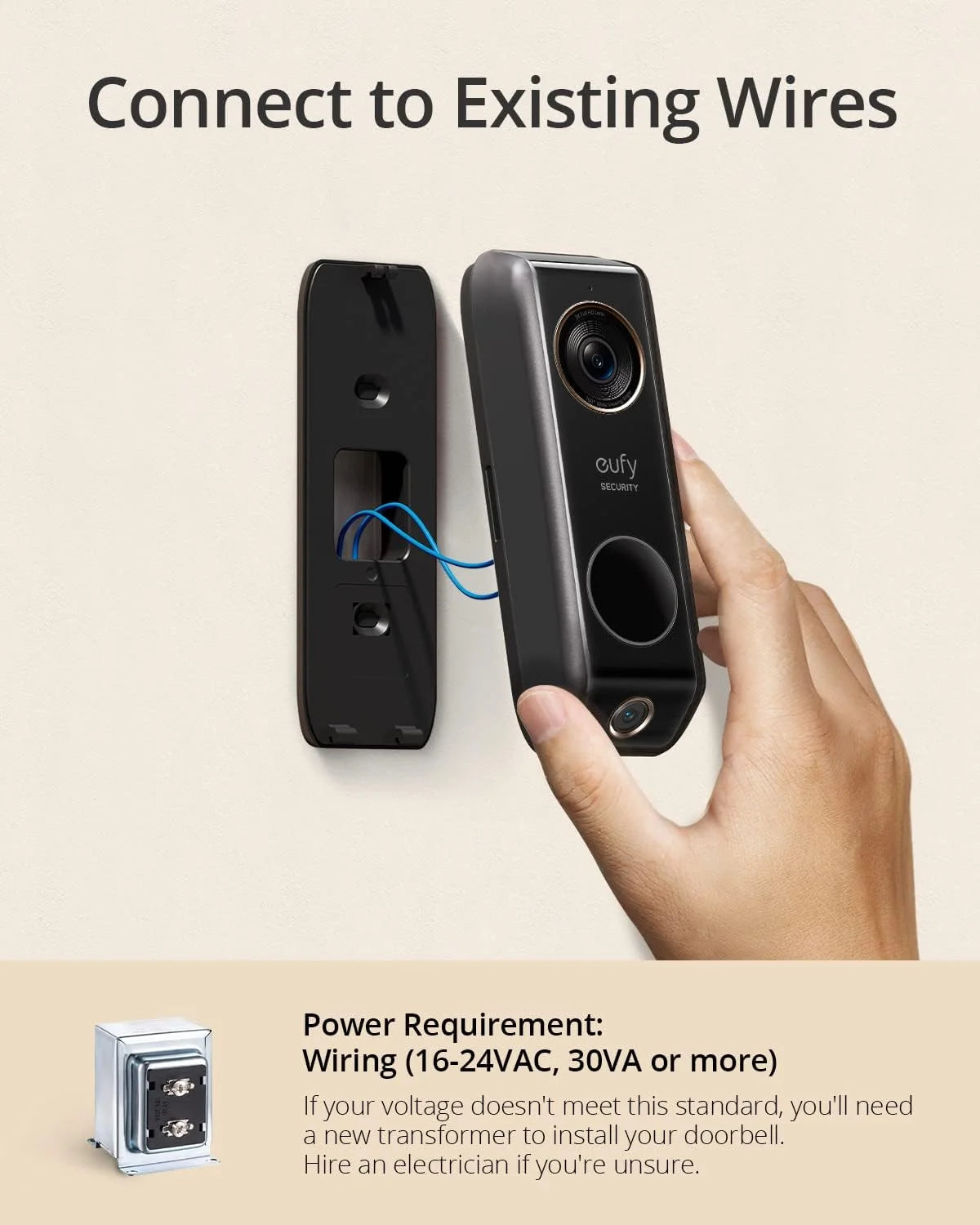 eufy Security Video Doorbell (Wired) S330 with Chime, Dual Cam, Delivery Guard, Security Camera, 2K with HDR, No Monthly Fee