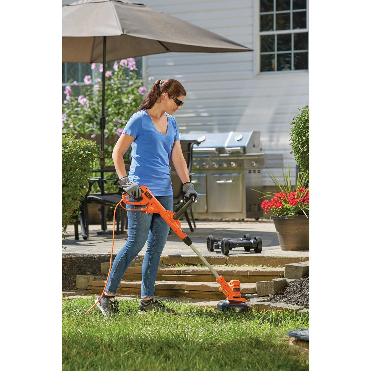 BLACK+DECKER  3-In-1 Electric Walk-Behind Mower, Trimmer, Edger, (BESTA512CM)