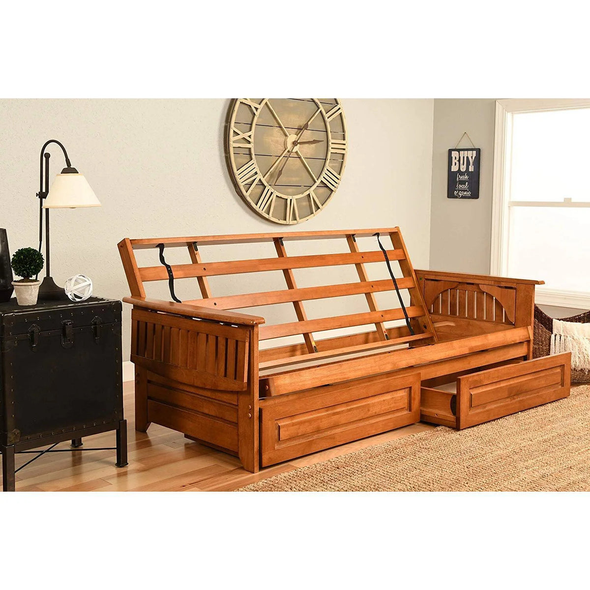 Albany Futon in Barbados Finish, Multiple Colors
