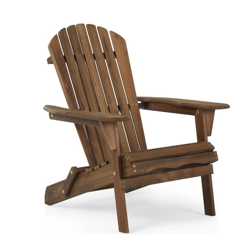 uhomepro Outdoor Adirondack Chairs Set of 2, Folding Fire Pit Chair, Weather Resistant Patio Lawn Chair for Outside Deck Garden Backyard Balcony, Gray