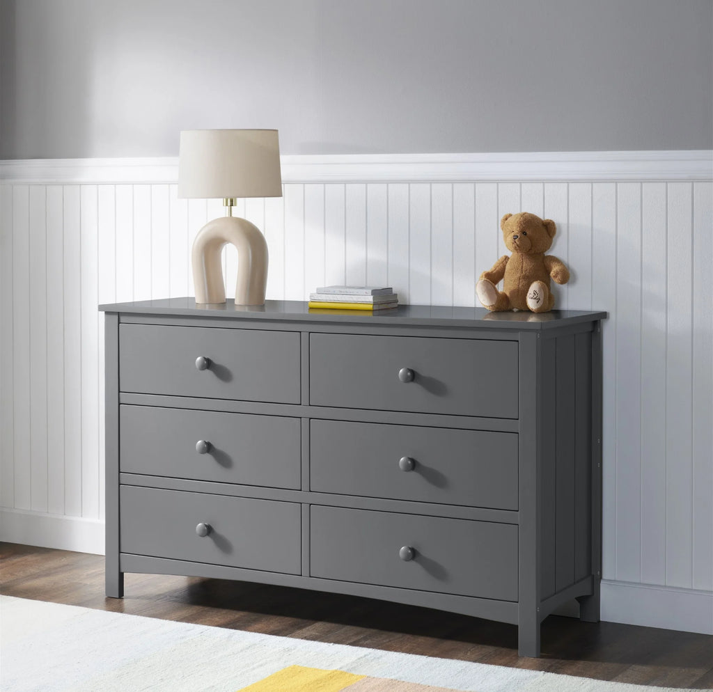 Oxford Baby Universal 6-Drawer Dresser, Snow White