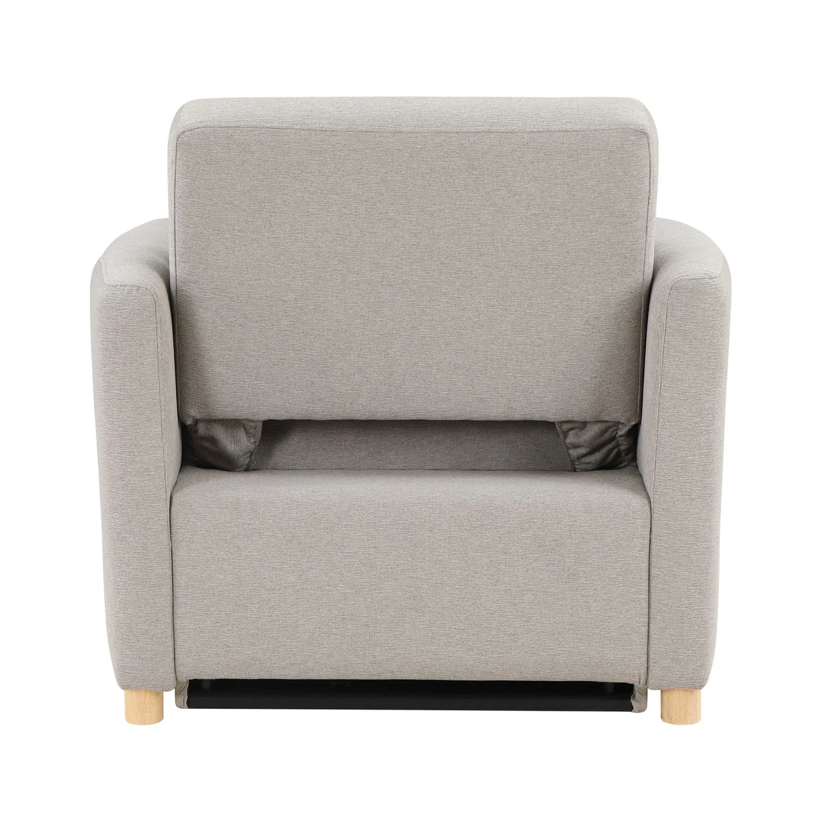 Serta Carly Scandinavian Style Convertible Chair, Ivory Fabric