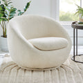 Better Homes & Gardens Mira Swivel Chair, Cream