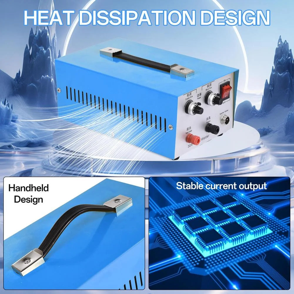 WZTO Automatic Spot Welder Pulse Argon Arc Welding Machine Jewelry Welder 110V Spot Welder for Jewelry Welding Jewelry Repair Tool 30A,300W