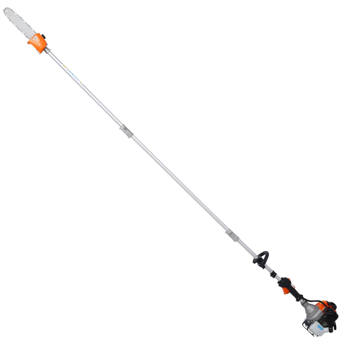 Docooler 10 in 1 Multi-Functional Tool, 52CC 2-Cycle Garden Tool System with Gas Pole Saw, Hedge Trimmer, Grass Trimmer, and Brush EPA Compliant