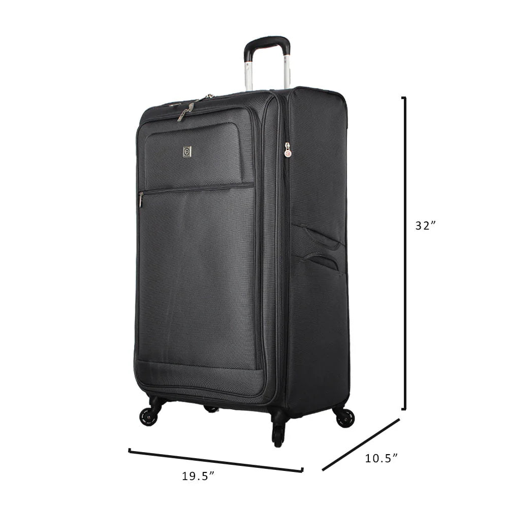 Protege, Arendale Soft Side 32 Jumbo Expandable Checked Luggage, Charcoal