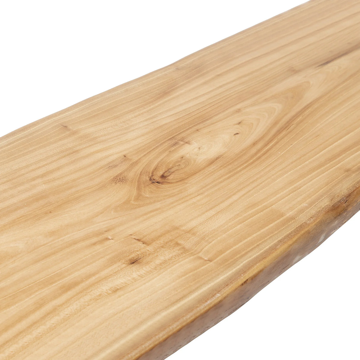 WILK Live Edge Wooden Dining Bench, Construction Farmhouse Kitchen Bench with Natural Wood for Home and Kitchen,Entryway Solid Wood Bench for  Dining Room,Living Room and Outdoor (63'' Long, Elm)