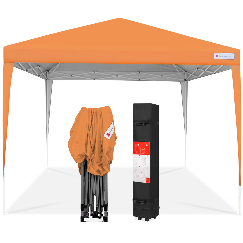 Best Choice Products 10x10ft Pop Up Canopy Outdoor Portable Adjustable Instant Gazebo Tent w/ Carrying Bag - White