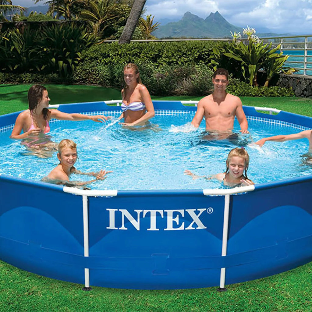 Intex 12'x30" Swimming Pool w/ Pump, Pool Ladder for 42 Wall, & 12 Cover
