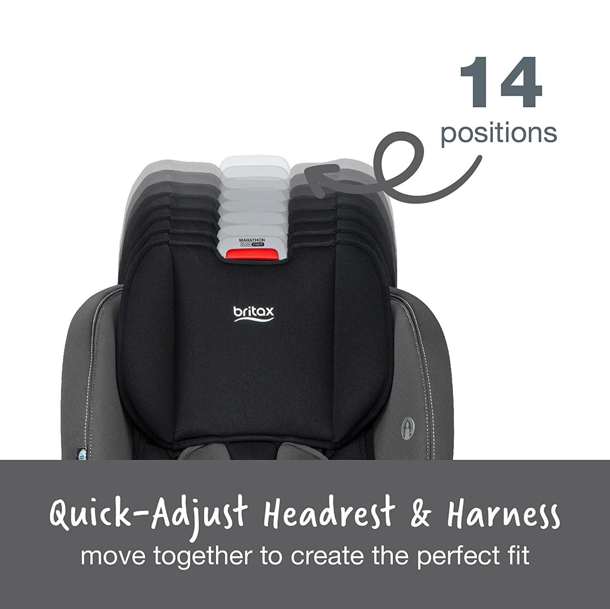 Britax Marathon Clicktight Convertible Car Seat. Mod Black SafeWash