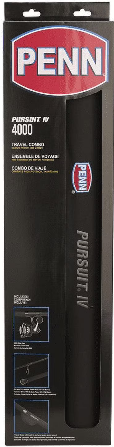 PENN Pursuit? IV Travel Combo, 7' Medium Fishing Rod, 4000 Size Reel