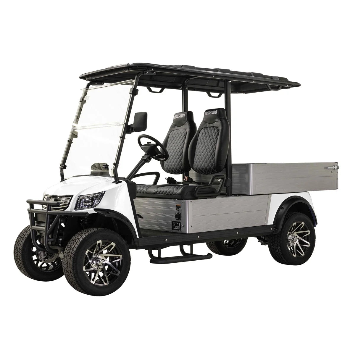 Massimo MVR Cargo Max Electric Utility Golf Cart 48V 5kW Motor - Blue