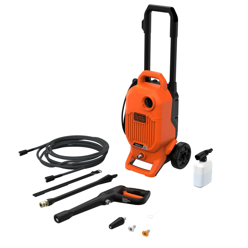BLACK+DECKER 1,850 MAX psi* 1.2 gpm** Electric Cold Water Pressure Washer, (BEPW1850)