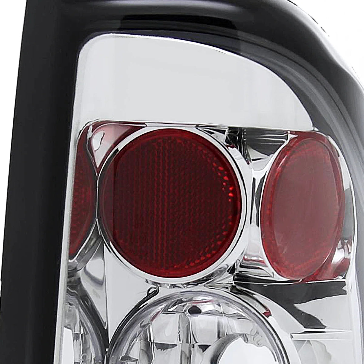Spec-D Tuning Chrome Crystal Headlights + Tail Brake Lamps for 1997-2004 Dodge Dakota Left + Right Pair