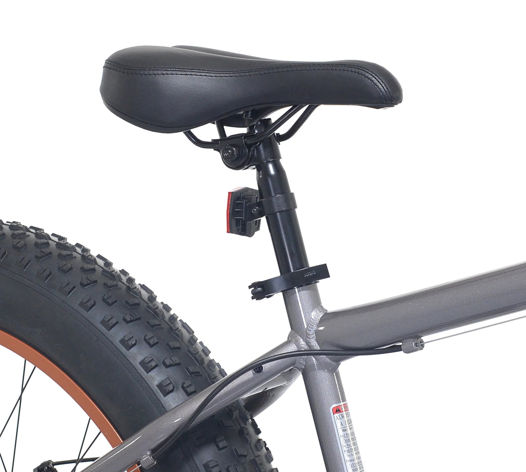 Ozark Trail Fat Tire Bike, 26" Wheels, Fits Teen & Adult Riders 5'2"-5'10", Unisex, Gray