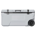 Portable Wheel Cooler 74 quarts, 120 tank capacity, insulated rolling cooler with cup holder for outdoor, camping, beach and picnic use