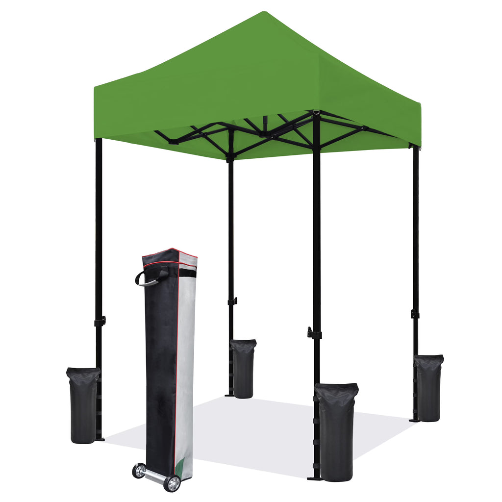 Eurmax 5x5 Pop up Canopy Outdoor Heavy Duty Tent,Ruby