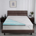 Extra Firm Mattress Topper Twin Size 3 Inch, Cooling Gel+Bamboo High Density Memory Foam Mattress Topper with Removable Ice Silk Cover,Firm Bed Topper for Pain Relief,No Smell,CertiPUR-US,74'' x 38''