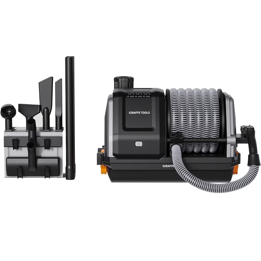 Giraffe Tools Wet Dry Vacuum Cleaner with 30FT Retractable Hose--Remote Control