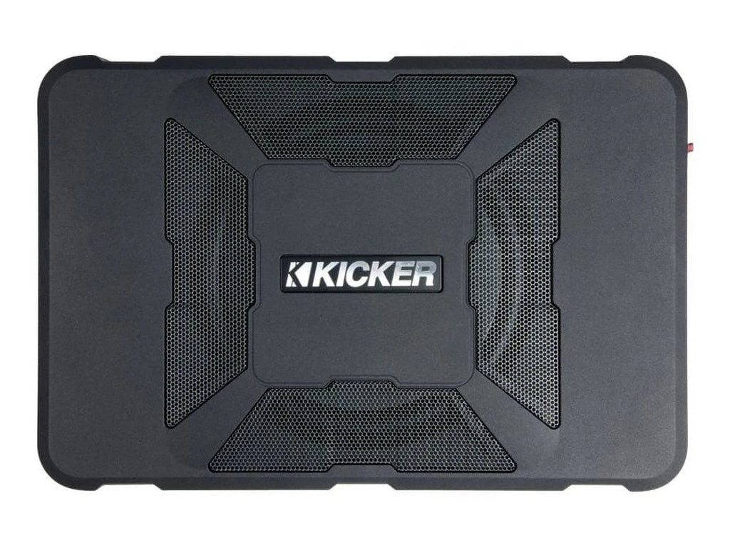 Kicker Wireless Compact Powered Car Subwoofer, Black, 8"