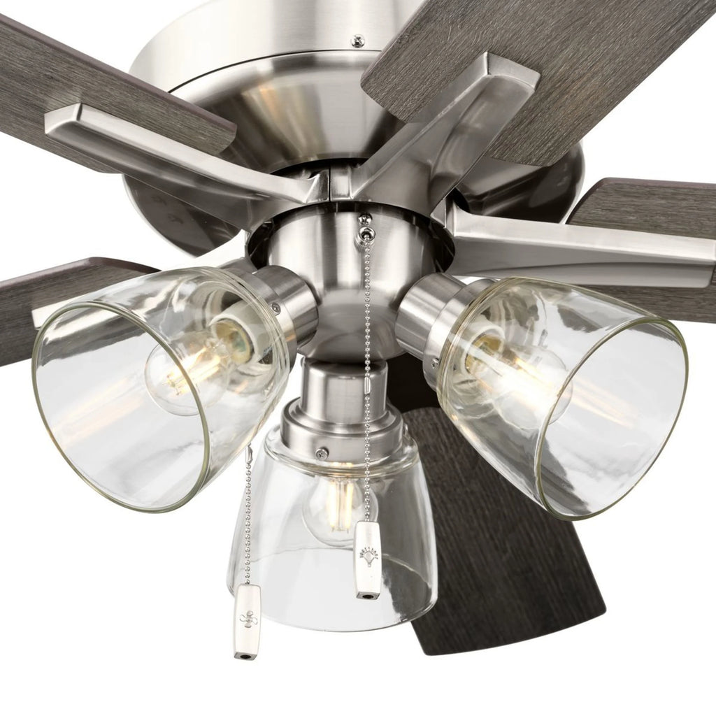 Better Homes & Gardens 52" Bronze Transitional Ceiling Fan, 5 Reversible Blades, 3 LED Bulbs Included