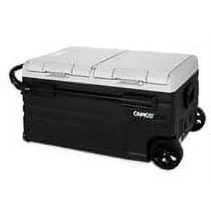 Camco CAM-750 75-Liter Portable Compact Fridge/Freezer | Features Bluetooth Capable Remote Access & 2 Compartments w/Dual Zone Cooling | Adjusts from -4 F to 68 w/2 Cooling Modes ECO & MAX (51520)