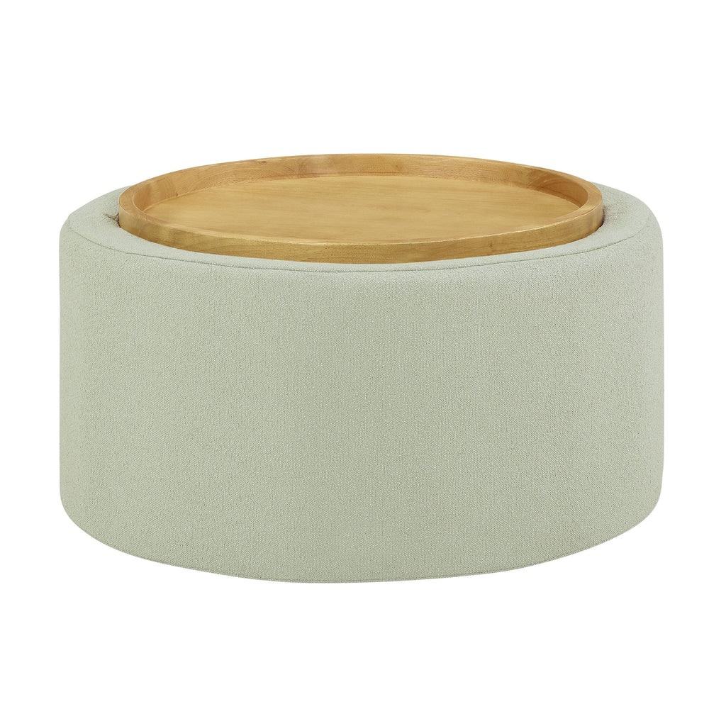 Beautiful Drew Stowaway Coffee Table with Storage by Drew Barrymore, Cream