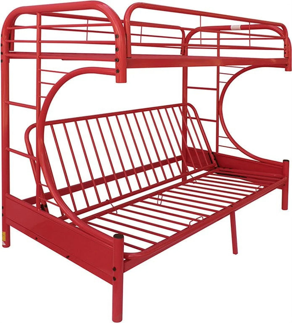 Acme Furniture Eclipse Twin over Full Futon Bunk Bed, Black