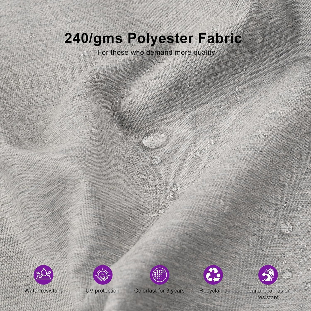 PURPLE LEAF Outdoor Cantilever Umbrella 10' X 13' Rectangle Umbrella Large Patio Umbrella Windproof Heavy Duty Hanging Offset Umbrella for Garden Outdoor Pool, Dark Grey