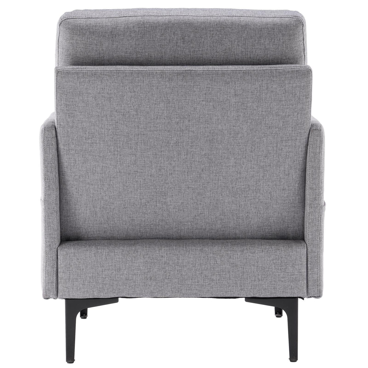 Ktaxon Fabric Accent Chair, Reading Armchair with Removable Cushion, Single Sofa with Extra Seat Depth for Living Room Bedroom Black
