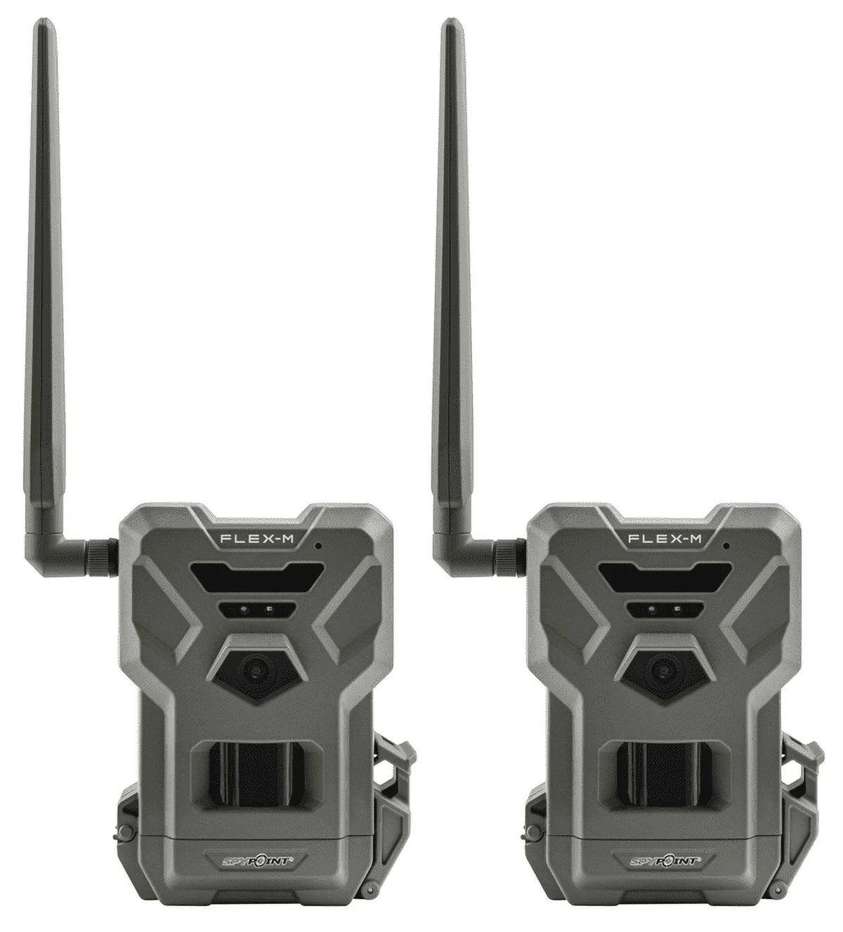 SPYPOINT Flex-m Twin Pack Cellular Trail Camera Hunting Trail Monitor with GPS, Night Vision, Dual-Sim LTE, IP65 Water-Resistant